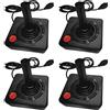 Iyalezirk 4X Gaming Joystick Controller per 2600 Game Rocker Con Leva Un 4 Vie E Pulsante di Azione Retrò Gamepad Retrò