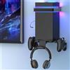 KEPLUG Supporto da parete per Xbox Series X/S, kit di montaggio a parete con 2 supporti per controller e 1 supporto per cuffie e luce RGB, staffa da parete per Xbox serie X/S, per organizzare in modo sicuro