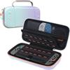 Canboc Custodia da trasporto Nintendo Switch 2 (2025), borsa rigida per console Switch 2 con 24 slot per schede di gioco, tasca in rete per accessori, viola sfumato blu (solo custodia)