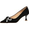 Generico Scarpe Decolte Donna Décolleté Punta Chiusa Scarpe Decolte Classico con Tacco Alto Eleganti Sandali con Tacco High Heels Sposa Scarpe da Sposa Feste Offerta Matrimoni Scarpe da Ufficio