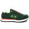 SUN68 Scarpe Sneaker Boy's Tom Fluo Teen Suede/Nylon Verde Scuro Z25SU01 Z44302T 37