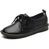 BWGHBH Loafer e Mocassini Donna Pell Eleganti Derby Donna Casual in Tinta Unita Scarpe da Barca Donna Morbidi Semplici (Nero.Tag43-EU41)