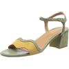 Geox Sandali da donna D New Eraklia 50, Senape Pistacchio, 37 EU