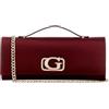 GUESS borsa a tracolla borsetta Zalina Top Handle Clutch Wine bordeaux