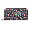 Legami - Portafoglio What Wallet!, Tema Wildflowers, Chiusura a Cerniera, Materiale in Pu, 3 Scomparti, 12 Tasche Per Carte, Accessori Da Viaggio Donna, 20x10 Cm