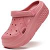 CERYTHRINA Gardener Piattaforma Zoccoli Pantofole Tacchi Alti Mules Clog Slip on Zeppa Sandali, Nero-f, 7.5