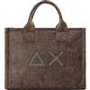 SUN68 Borsa a Mano Donna Cali Velvet Fango X45203 Taglia Unica