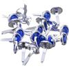 SHINEOFI 200pezzi Fermacampioni Rotondi in Metallo con Strass Borchie Decorative per Lavori Carta Chiodi Due Punte per Scrapbooking Creazione Biglietti e Fai da Te
