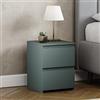 Vida Designs Denver - Comodino con 2 cassetti, colore: verde diaspro