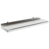 METRO Professional Mensola da muro GWMS4120, acciaio inox, 120 x 40 x 8 cm, scaffale sospeso, portata massima di 100 k, argento