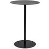 Spetebo Tavolino rotondo in metallo, colore nero opaco, diametro 35 cm, tavolo da caffè in design per bistrot - tavolo decorativo da soggiorno