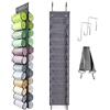 DQZSY Organizer per leggings da yoga, 24 tasche da appendere, per armadio pieghevole in tessuto non tessuto, per camicie, jeans e calzini, adatto per guardaroba di casa e camera da letto, grigio