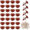QUARKZMAN 50set 14mm Nasi di Sicurezza in Plastica Grandi A Forma di Triangolo Marroni con Rondella per Animali all'Uncinetto Bambole Peluche Artigianato Pupazzi Giocattoli Orsacchiotti