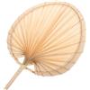 LIFKOME Ventaglio Portatile Intrecciato in Foglia Naturale Vintage Design Cinese Decorativo e Facile da Riporre per Ufficio e Feste in Spiaggia