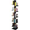 CASSETTE POSTALI ALUBOX ALUBOX DEMETRA Libreria Verticale A Colonna Da Terra Autoportante 167X30X30 Cm Libreria Salvaspazio In Alluminio Zincato Con 10 Mensole Da 17X23 Cm (DOUBLE ANTRACITE)