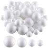 Korsaot 80 Pezzi Palline Polistirolo, Palline di Polistirolo Palla Bianca, Sfere Polistirolo per Artigianato, Art Deco, DIY, Craft (4 Misure: 20 Ciascuno per 2cm, 2,5cm, 3cm, 3,5cm)