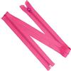 Aerzetix - Set di 5 Cerniere Lampo a Spirale N°5 70cm separabili con cursore - in Metallo Nylon Poliestere - Colore Rosa Neon - per Cucito Artigianato creazioni Tessili