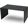 DiKasa Tavolino Rettangolare in Ferro Nero 80x40x45 cm, Tavolo Basso Design Minimal e Moderno, Struttura Robusta e Stabile, Perfetto per Soggiorno, Salotto, Ufficio o Zona Relax