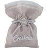 Generic Lotto di 12 Sacchetti portaconfetti in Cotone Vari Colori 10x12 cm BOMBONIERA Porta Confetti (Tortora Cresima)