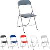 Marvin Sedia Pieghevole Imbottita Salvaspazio Portatile Richiudibile Da Interno Esterno Giardino Campeggio Ufficio Resistenti Ferro Leggere Colorate Comode Con Schienale Poggiapiedi (Gray)