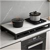 QSTGX Copertura Per Fornello A Gas Copri Fornello Piano di lavoro da cucina Resistente alle alte temperature Facile da pulire(D,40x50x9.6 CM)