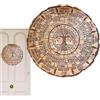 Generisch Segno della strega pagana, ruota pagana 'anno,Calendario 'anno 'albero della vita, segno di cielo vintage fatto a mano per le festività wiccan altare, yule, decorazione natalizia