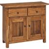 vidaXL Credenza in Legno Massello di Mogano 75x30x65 cm