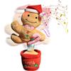 Hogvinnatil Pupazzo di Albero di Natale Ballerino | Albero di Natale Elettrico Cantante con - Forniture per Feste Natalizie domestiche Camera da Scuola Ufficio | Feste Compleanno Azione