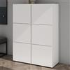 Mai & Mai Scarpiera Portascarpe 90x36x120cm, Bianco opaco