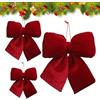 Generisch Fiocchi natalizi | Velluto Albero di Natale decorazione per il , per Natale, feste, matrimoni, casa, albero