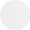 VILLCASE Plastic Canvas Bianco Rotondo 20 Pezzi Foglio di Rete da Ricamo Tagliabile per Punto Croce Fai da Te Uso per Lana e Modelli Borse