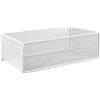 Zenquark Mensola magnetica per lavatrice, organizer magnetico per frigorifero, cestino portaoggetti magnetico per lavanderia e cucina (grande, bianco)