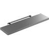 Casaria Mensola da Parete Legno 90cm Supporto 50-110cm Pensile Bagno 15kg Cucina Libreria Grigio