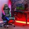 X Rocker Agility Compact eSports - Gaming-B?rodrehstuhl f?r Kinder & Teenager mit LED-Beleuchtung & App-Steuerung - schwarz (2023028)