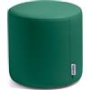 Avalon - Pouf Poggiapiedi Rigido CILINDRO Mamba Ignifugo Classe 1IM in Ecopelle Nautica, Puff Poggiapiedi, Seduta da Interno ed Esterno, Professionale Comodo Impermeabile, Made IT(45cm-Verde bandiera)