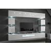 Furnitech C81 Future Pareti attrezate, Soggiorno moderno, Set mobile TV, Armadio moderno, Pensile (Led RGB (16 colori), C81-HG-W2 1B)