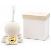 PALUPLUS 5 Bomboniere in Ceramica a Forma di Polipo con Profumatore, Misura 9x9x9 cm, Cuore Oro, Bastoncini e Luce a LED, Regalo per Battesimo, Comunione, Feste, Matrimonio -9559M -1,8