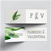 PRINTSERVIS 110 Bigliettini Bomboniera (Foro a scelta) - Personalizzali Ora con Frasi- Tag Confetti per Eventi Speciali Matrimonio,Battesimo, Laurea, Nascita,Comunione, Cresima, Compleanno (Modello 7, 95x25mm)