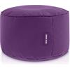 Green Bean© Sgabello a sacco 25x45cm con imbottitura in perle EPS Pouf Cuscino Poggiapiedi per poltrona a sacco Cuscino per pavimento bambini e adulti solleva le gambe siediti Viola