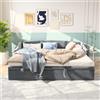 CYYZB Divano Letto Convertibile 90 x 200 cm,Estensibile Divano Lettoes Matrimoniale con Rete a Doghe,Multifunzionale Telaio Divano Letto Imbottito 90x200 per 2 Persone in Velluto, Senza Materasso