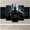 IIIUHU Immagini da Parete 5 Pezzi Quadro su Tela Batman Throne The Dark Knight 5 Pezzi Stampa su Tela in TNT XXL Moderni Quadri 150X80Cm per Camera da Letto Decorativa Soggiorno Parete Casa Decor Arte