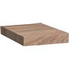 5 five simply smart 5five - Mensola a muro fissa, effetto legno naturale, 23,5 x 23,5 cm, montaggio invisibile, portata 5 kg - Ideale per riporre oggetti decorativi, soggiorno e camera da letto.