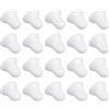 Warmhm 20 Pezzi Campane di Polistirolo Bianche da 8 Cm per Decorazioni Natalizie - Ideali per Alberi di Natale e Creazioni Artigianali - Campanelle in Polistirene per Fai da Te e