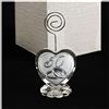 DLM Bomboniere DLM-31787 (Kit 6 Pezzi) Portafoto Memo Clip Icona Fiore con Cuore in Cristallo e FEDI Nuziali 50 Anniversario d'oro Cinquantesimo Matrimonio Segnaposto bomboniera