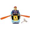 Masyrt Decorazioni per Barche a Remi, Decorazione della Barca a Remunerazione Tabletop, Ferro Innovativo Innovativo Multifunzionale in Miniatura Vintage Winw Up Toy Tabletop Righe
