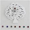 DLM Bomboniere DLM-27143 (Kit 12 Pezzi) Calamita Albero della Vita e Blasone in Cristallo Chiave Cuore Portafortuna Confettata Segnaposto bomboniera