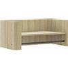 vidaXL Scaffale Parete Rovere Sonoma 70,5x35x30,5 cm Legno Multistrato, mensola a cubo da parete, scaffale a parete, scaffale pensile, scaffale a muro