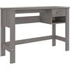 vidaXL Scrivania HAMAR Grigio Chiaro 110x40x75 cm in Legno di Pino