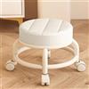 SoneiL Sgabello Basso A Rotelle Per Pedicure, Sedia Corta Girevole A 360° Per La Casa, Piccolo In Pelle Con Ruote (Size : G)