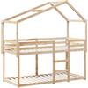 vidaXL Letto a Castello senza Materasso 90x190 cm Legno di Pino